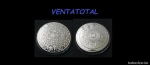 Monedas antiguas de América: MEJICO MEDALLA PLATA TIPO MONEDA ( CALENDARIO AZTECA Y PIEDRA DEL SOL ) LEER DENTRO
